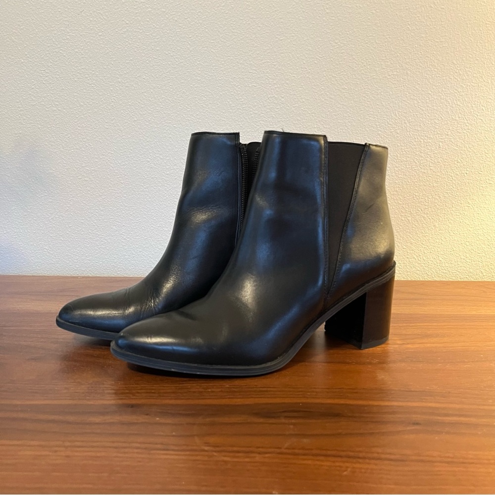 Franco Sarto Bette Black Bootie Chelsea Boot Size 7.5